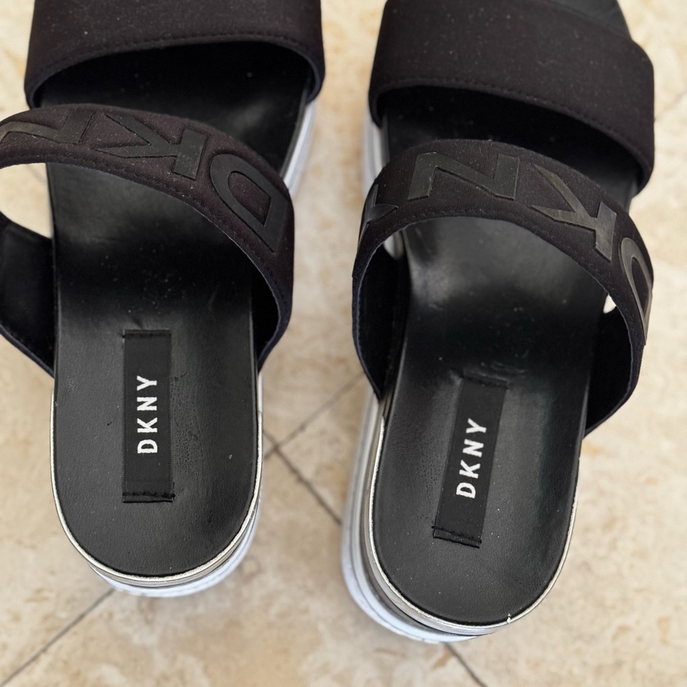DKNY Women's Black Platform Sandals